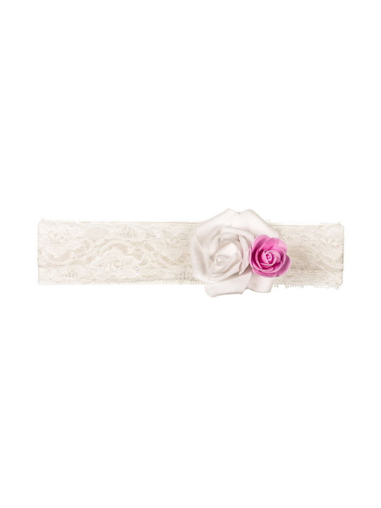 Mom & Dad Baby Headband White 1pc