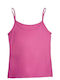 GaFashion Women's Summer Blouse with Straps Fuchsia