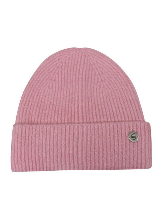 Stamion Knitted Beanie Cap Pink