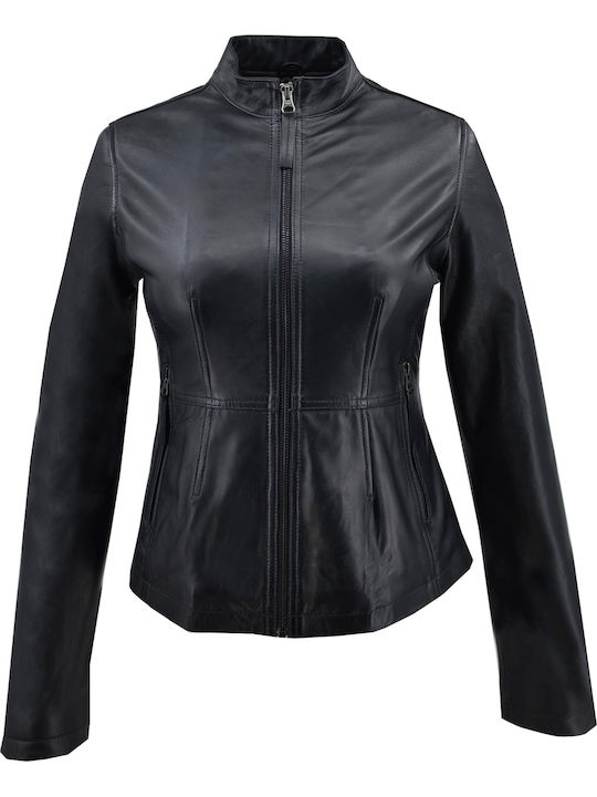 Δερμάτινα 100 Δερμάτινο Γυναικείο Biker Jacket ...