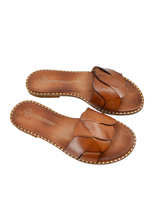 Dermatina 100 Sandale Casual Damă Din Piele Tabac