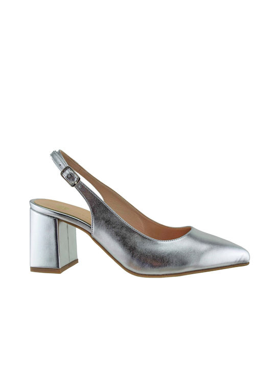 Stefania Silver Heels