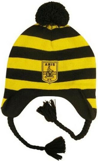 Pom Pom Beanie Männer Beanie Gestrickt in Gelb Farbe