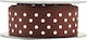 Kappa Decor Stoff Band Polka Dot Braun 18meters mit Breite 25mm