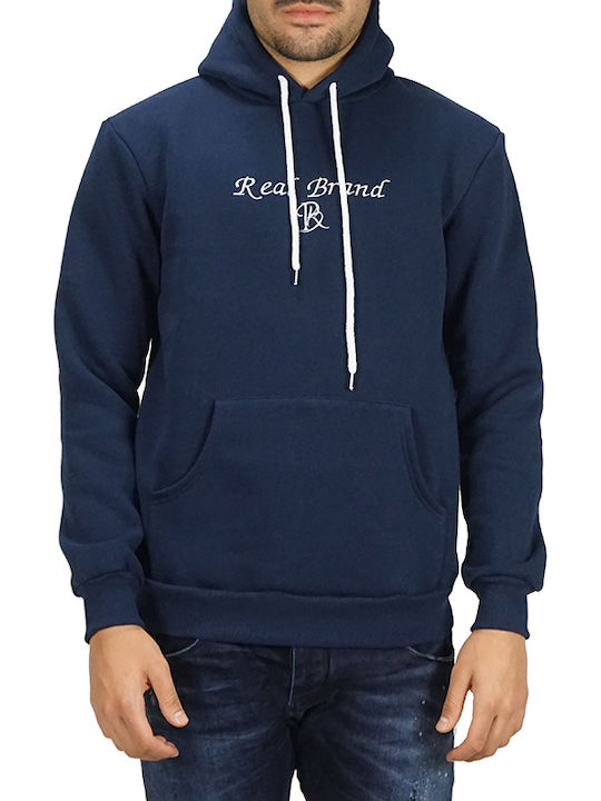 Dri-Fit Φούτερ με Κουκούλα Navy Μπλε