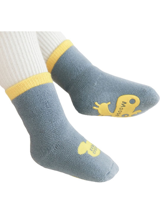 Babykids Boys Knee-High Non-Slip Socks Yellow