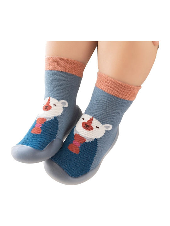 Babykids Șosete Lungi Antiderapante pentru Copii Albastru