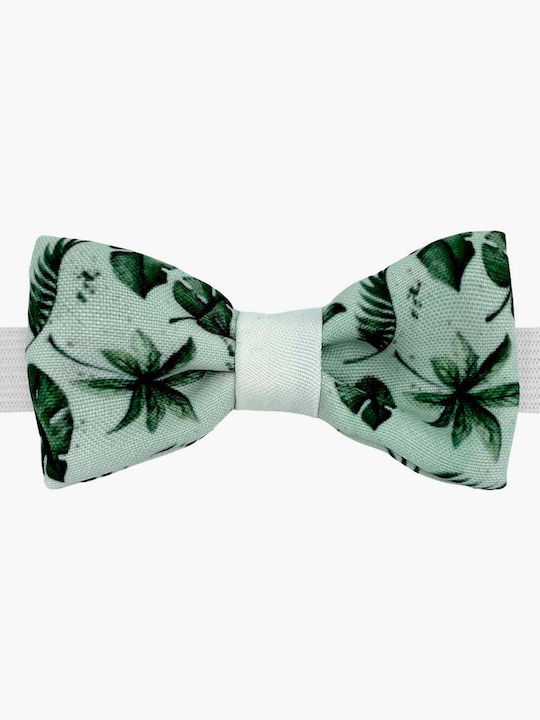 Bonjour Bebe Kids Fabric Bow Tie Green