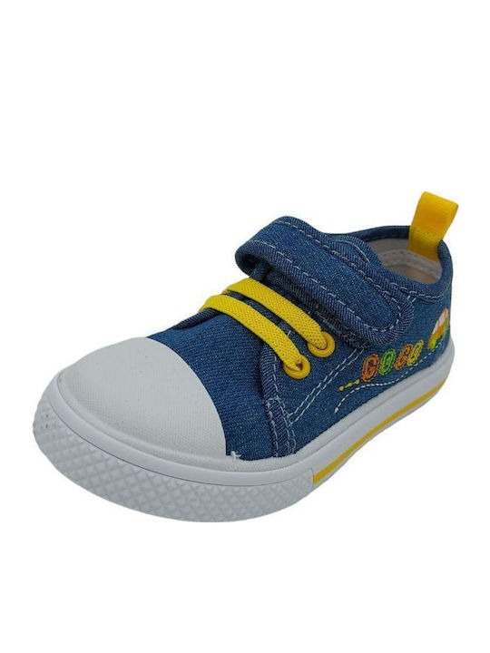 Παιδικά Sneakers Μπλε-Κίτρινο