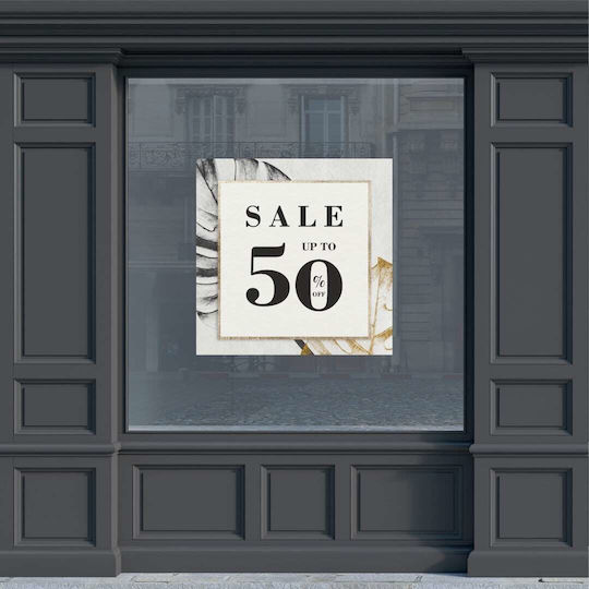 Caravelshop Стикер Дисплей Отстъпки 50x50cm SS 7986-1 1бр