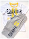 Berrak Kinder Schlafanzug Sommerlich Gray