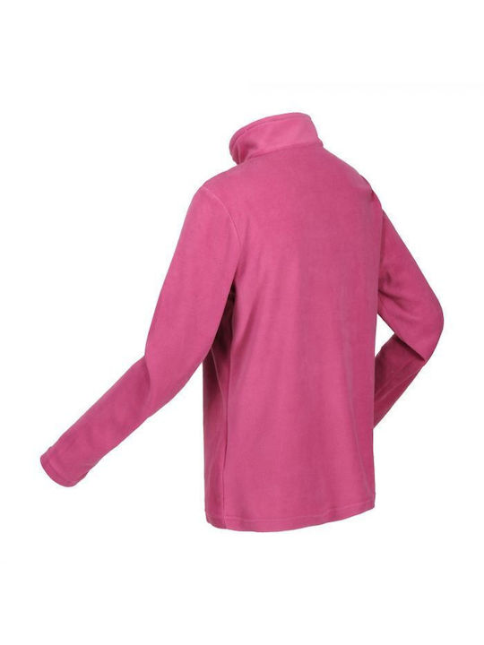 Regatta Women's Athletic Fleece Blouse Long Sleeve with Zipper Fuchsia