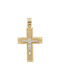 Savvidis Gold Kreuz 14K mit Kette