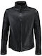 Leather Winter Jacket Black