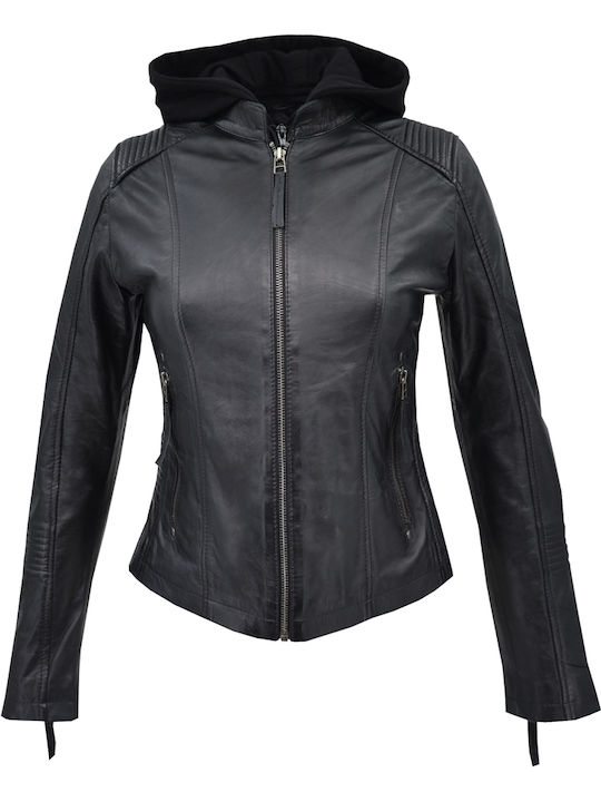 Damen Bikerjacke Schwarz