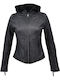 Damen Bikerjacke Schwarz