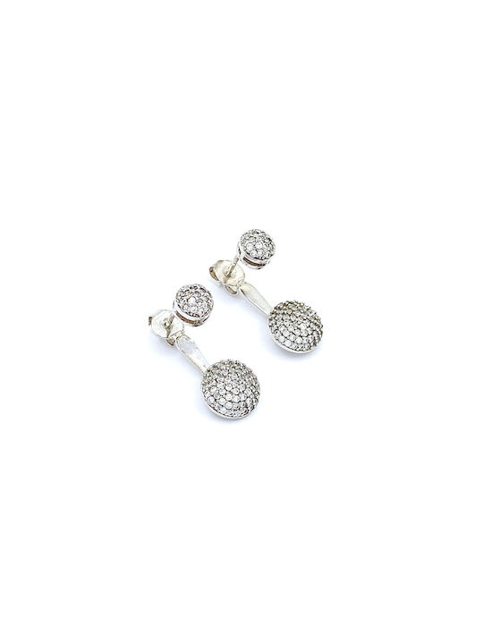 PS Silver Earrings made of Silver with Stones