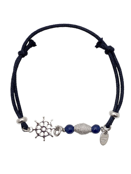 Woofie Kinderarmband Makramee aus Silber