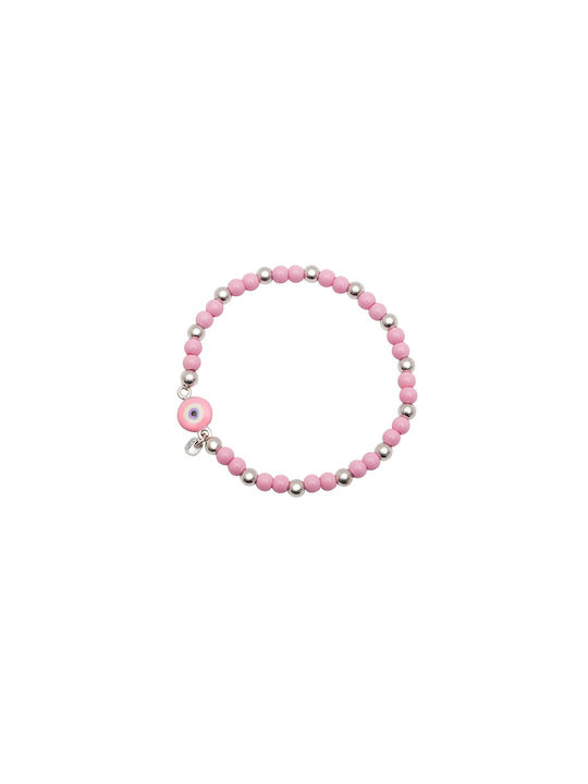 Woofie Kids Silver Bracelet with Evil Eye for Girl