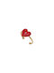 Woofie Παιδικό Δαχτυλίδι με Σχέδιο Καρδιά Ανοιγόμενο από Ασήμι 4393