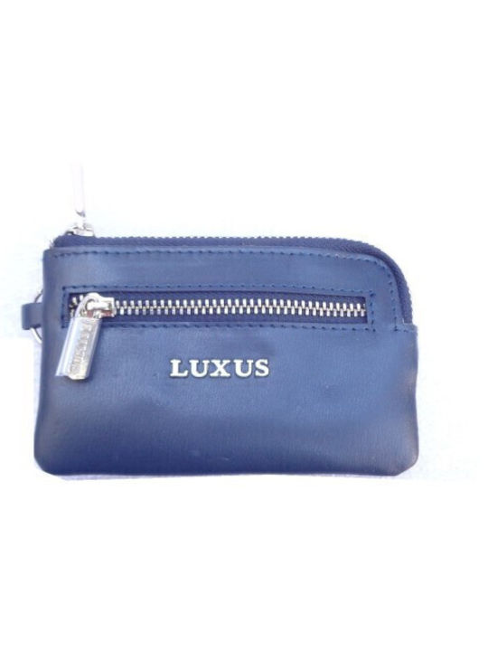 Luxus Schlüsselhalter aus Leder Marineblau