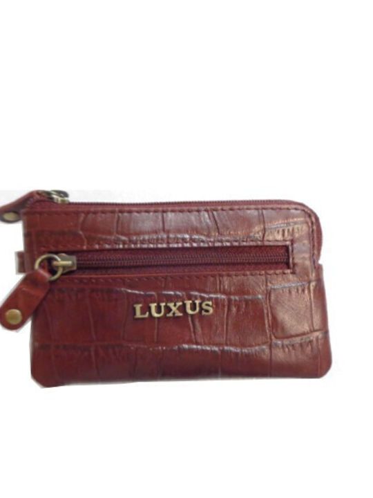 Luxus Schlüsselhalter aus Leder Burgundisch
