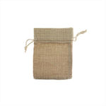 thessPACK Fabric Pouch for Gift Beige 9x12cm. 50pcs