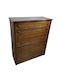 Wooden Shoe Organizer Brown 80x34x93cm