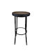 Stool Bar Metallic Black 33x30x65cm