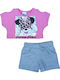 Kids' Set with Shorts Summer 2pcs Pink