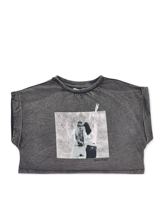 Kinderhemd Kurzarm Gray