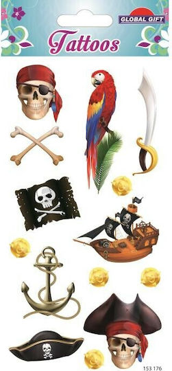 Global Gift Kids Tattoos Pirates