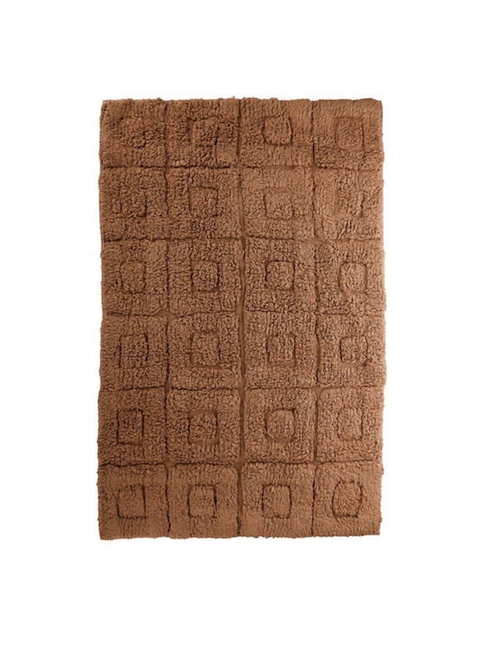 General Trade Bath Mat Cotton 0001255 Coffee 80x80cm