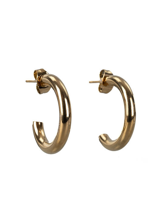 FantazyStores Earrings Hoops Gold Plated