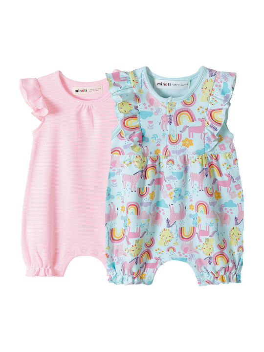 Minoti Baby Bodysuit Set Pink