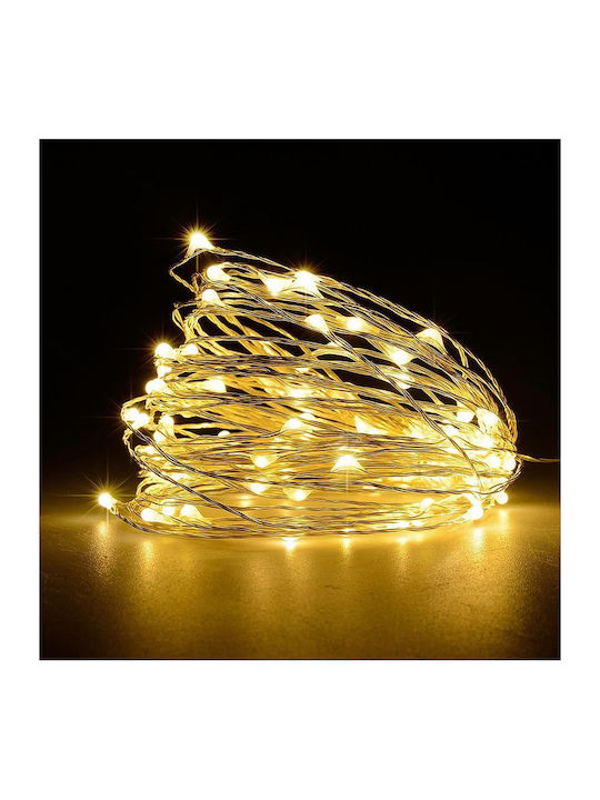 Christmas Lights LED White Battery in String Arpimex Srl