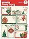 Global Gift Crăciun Autocolante 12x14cm. 8buc