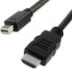 Value Cable HDMI male - HDMI male 2m Μαύρο