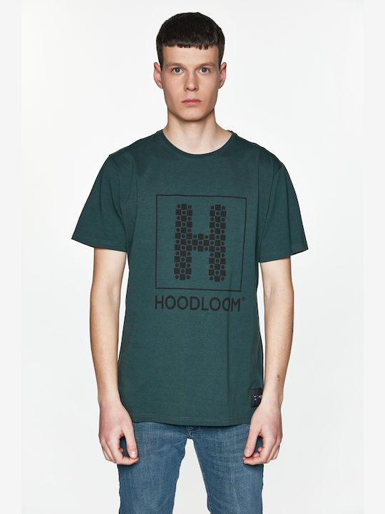 HoodLoom T-shirt Bărbătesc cu Mânecă Scurtă Verde