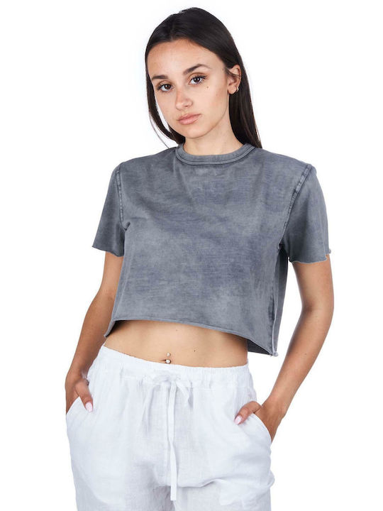 Crossley Women's Crop T-shirt Gray
