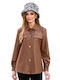 Damen Jacke in Tabac Braun Farbe