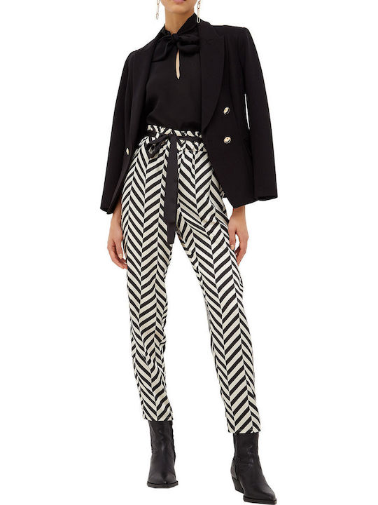 Damen Stoff Hose Gold