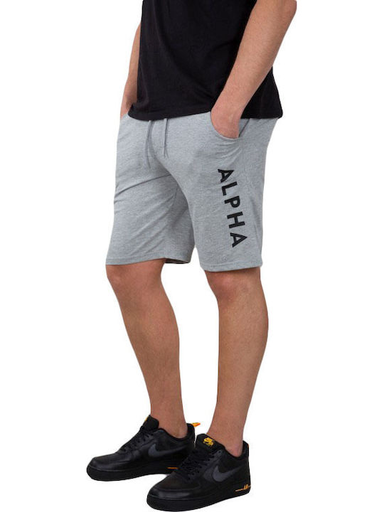 Alpha Industries Αθλητική Ανδρική Βερμούδα Γκρι