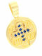 Ios Pendant Kids Talisman Double Sided Konstantinato made of Gold 9K ΜΕ1691Μ