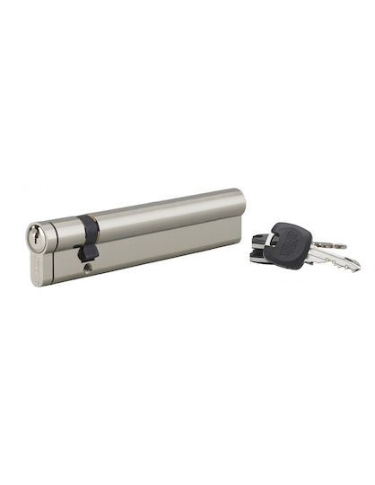 Thirard Κύλινδρος Κλειδαριάς Ασφαλείας 110mm με 3 Κλειδιά Ασημί