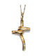 Bizoutaki Cross from Gold Plated Silver with Chain