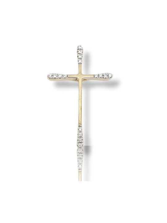 Mentzos Gold Kreuz 14K