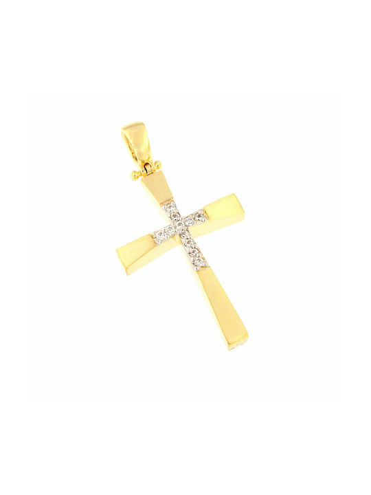 Ios Damen Gold Kreuz 14K