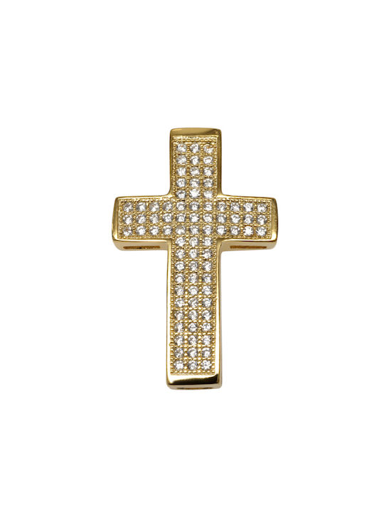 Silverline Women's Cross from Gold Plated Silver