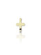 Mentzos White Gold Cross 18K